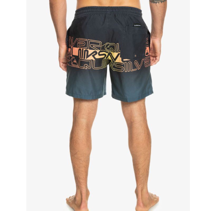 Quicksilver silver men swimwear everyday wordblock volley 17-null