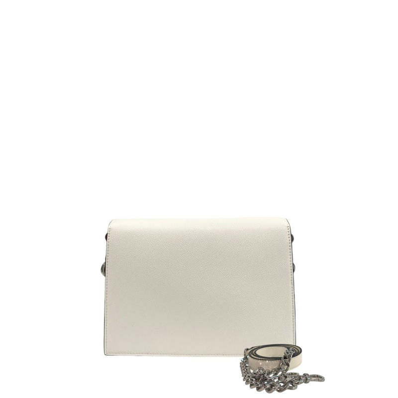 White pu women crossbody bag-null