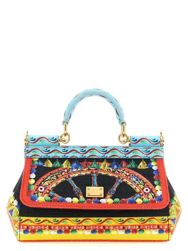 Multicolor cotton handbag-null