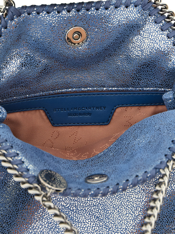 Blue polyester handbag-null