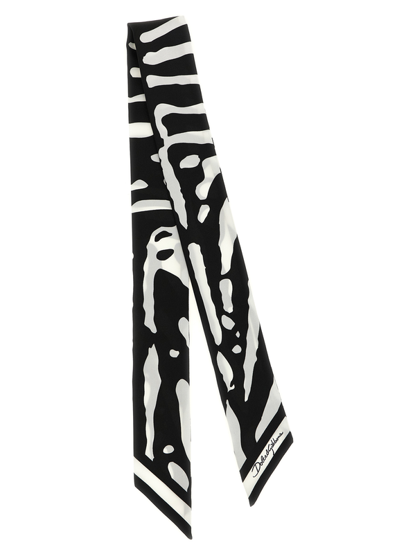 Bicolor silk foulard-null