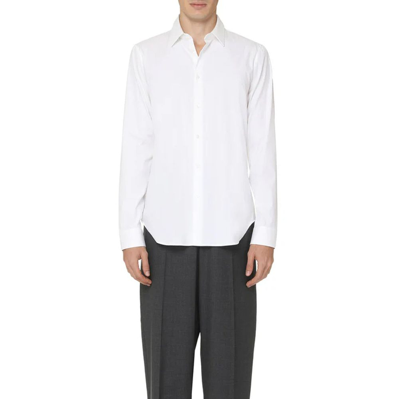 White cotton dress shirt-null