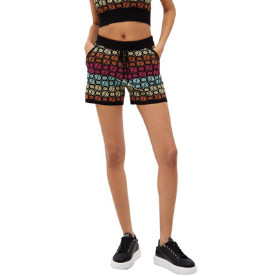 Liu Jo jacquard eco-friendly knit short, Black / Multicolor, medium