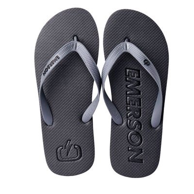 Basic logo flip flops, Black / Grey, medium