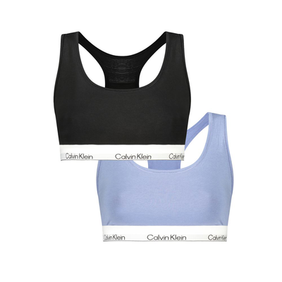 Blue cotton women's underwear, Blue, medium