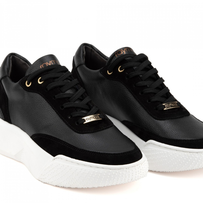 Maxim leather low top chunky sneakers-null