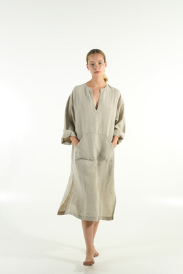Jeff midi linen dress, , medium