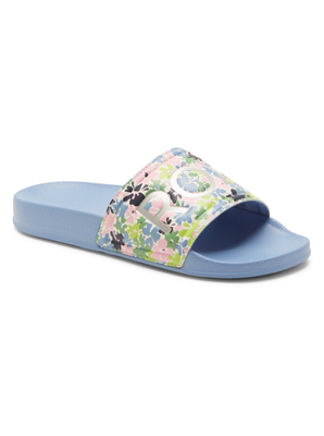Roxy girls slaps rg slippy II, Light Blue, medium