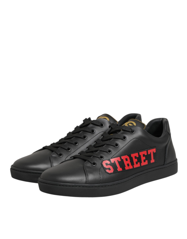 Black street life low top men sneakers shoes-null
