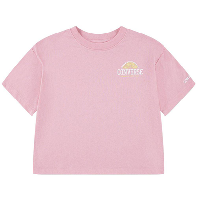 Girls front back fruit boxy t-shirt, Jellyfish, medium