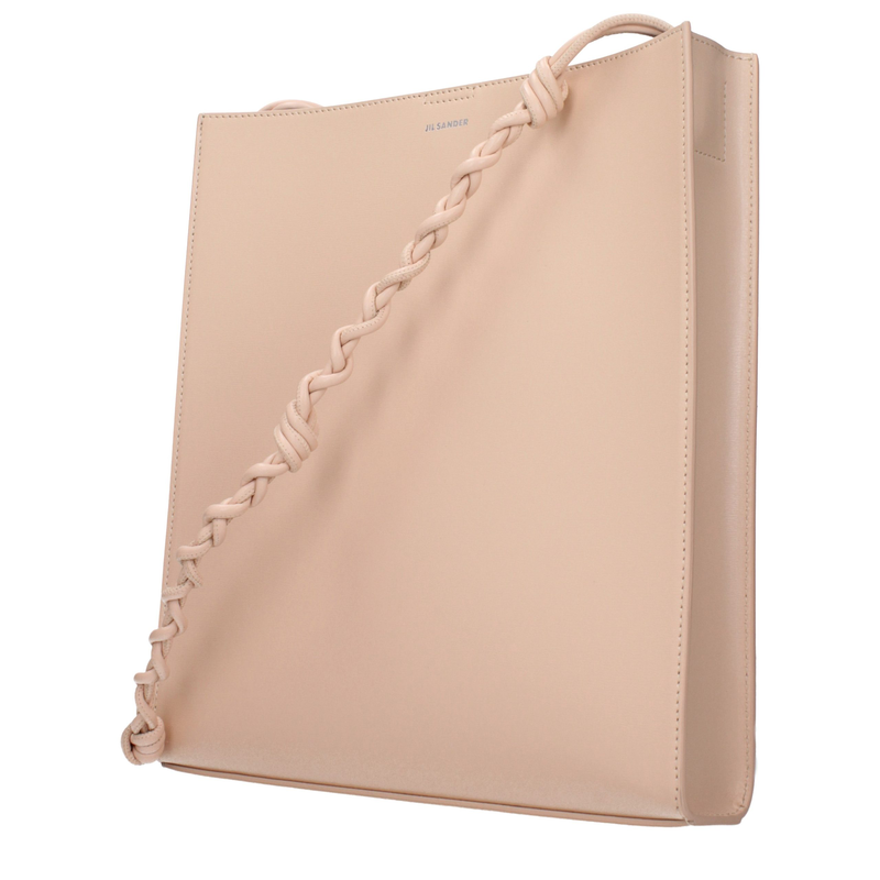 Pink leather shoulder bag-null