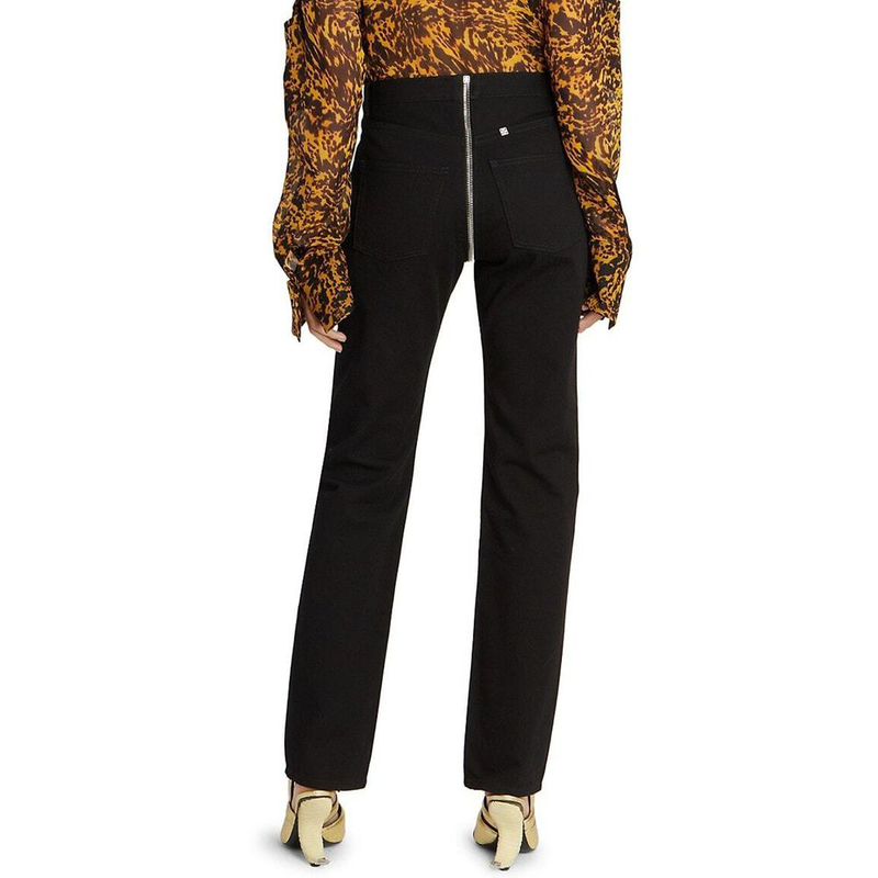 Black cotton skinny jeans-null