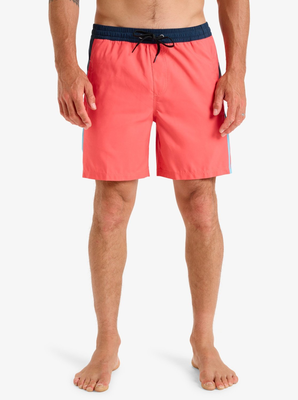 Quiksilver men's swimwear everyday holmes volley 16 swim sho, Spiced Coral, medium
