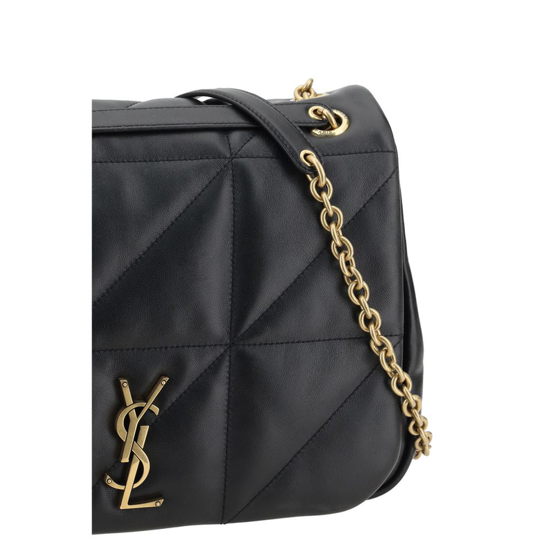 Black calf leather bos taurus shoulder bag-null