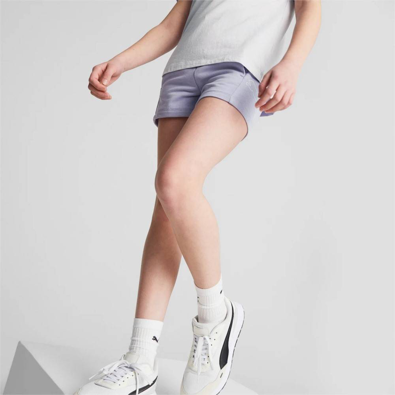 Power cat hugh-waist girls shorts image number null