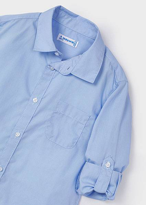 Πουκαμισο μακρυμανικο basic, Light Blue, medium