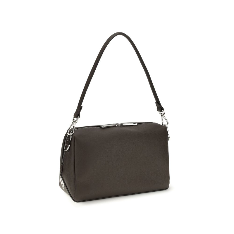 Brown calf leather bos taurus shoulder bag-null