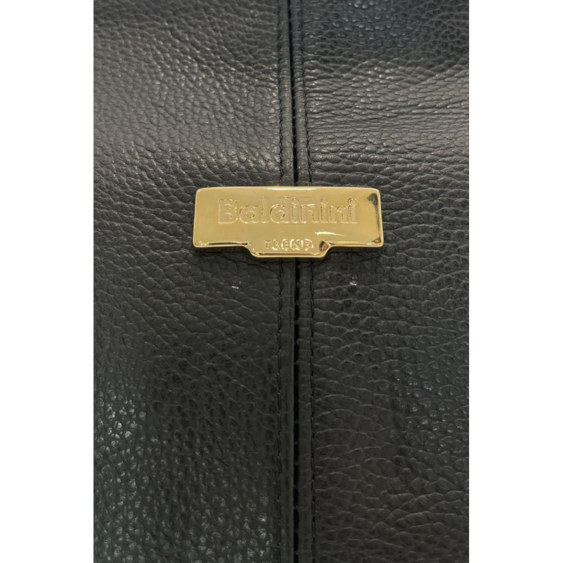 Black leather women bag-null