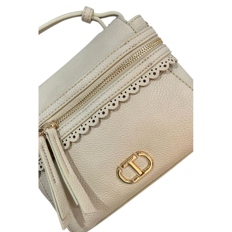 Beige pu women handbag-null