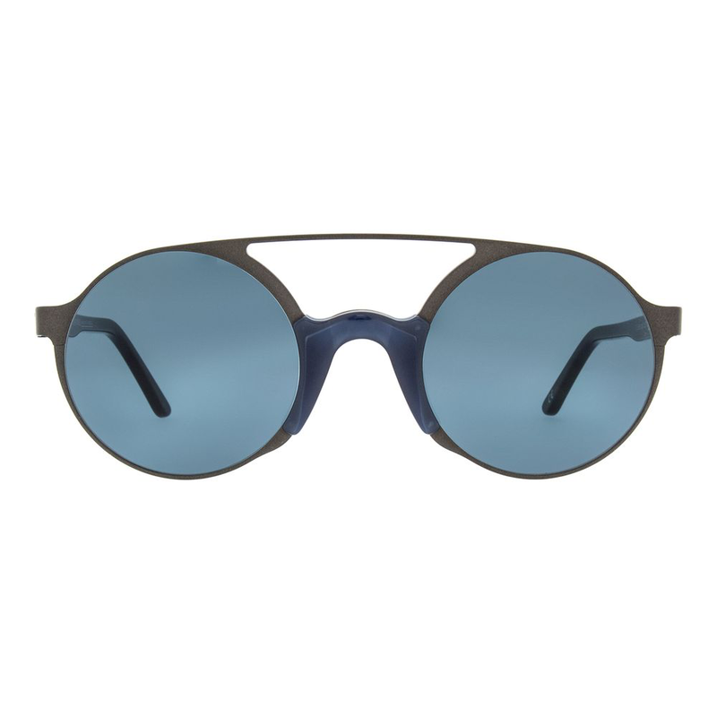 Gray metal sunglasses-null