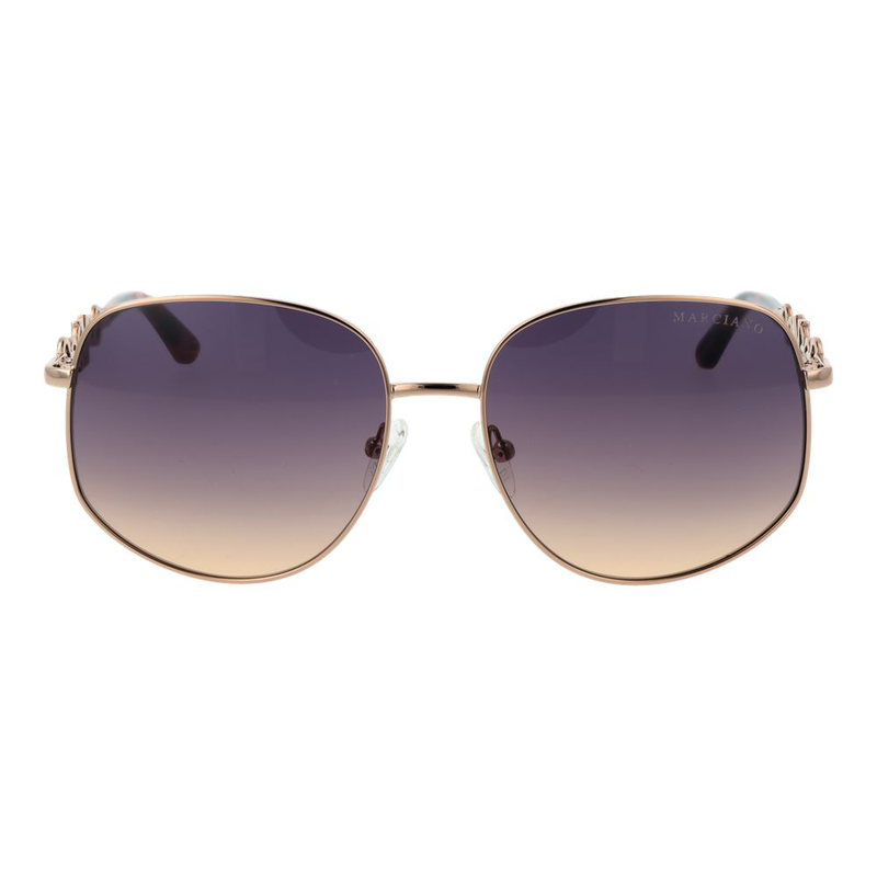 Rose gold metal sunglasses-null