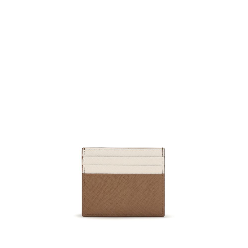 Beige calf leather bos taurus wallet-null