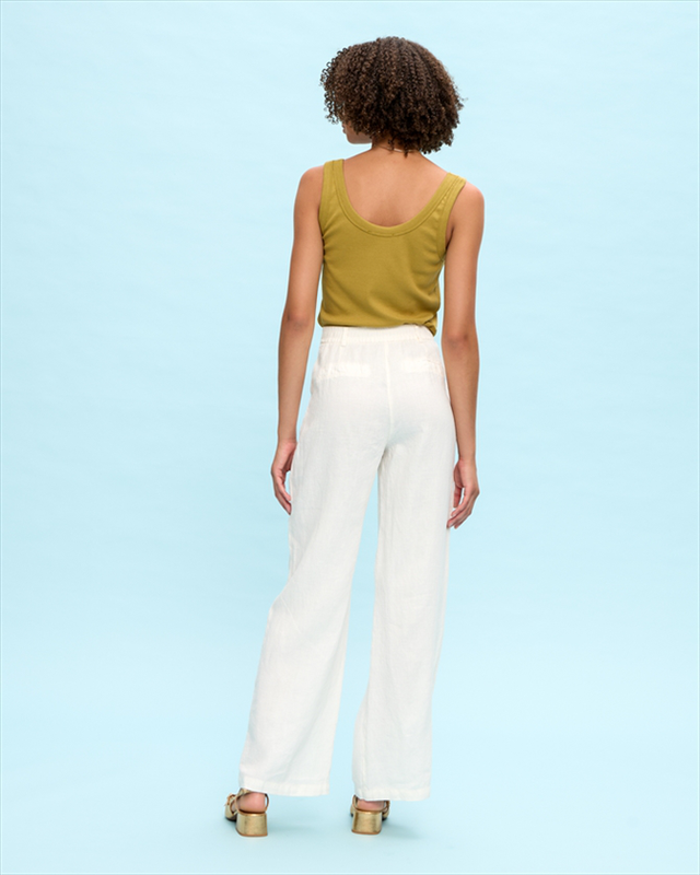Trouser cropped linen-null