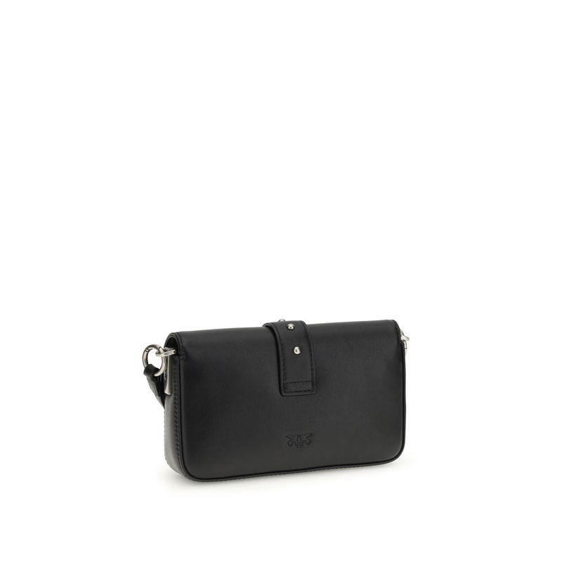 Black calf leather bos taurus shoulder bag-null