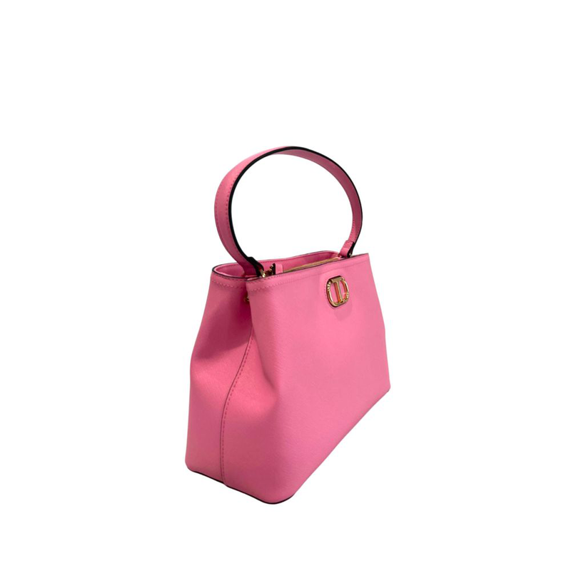 Pink pu women handbag-null