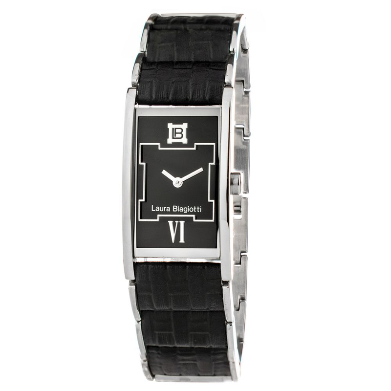 Brown stainless steel dress watch-null
