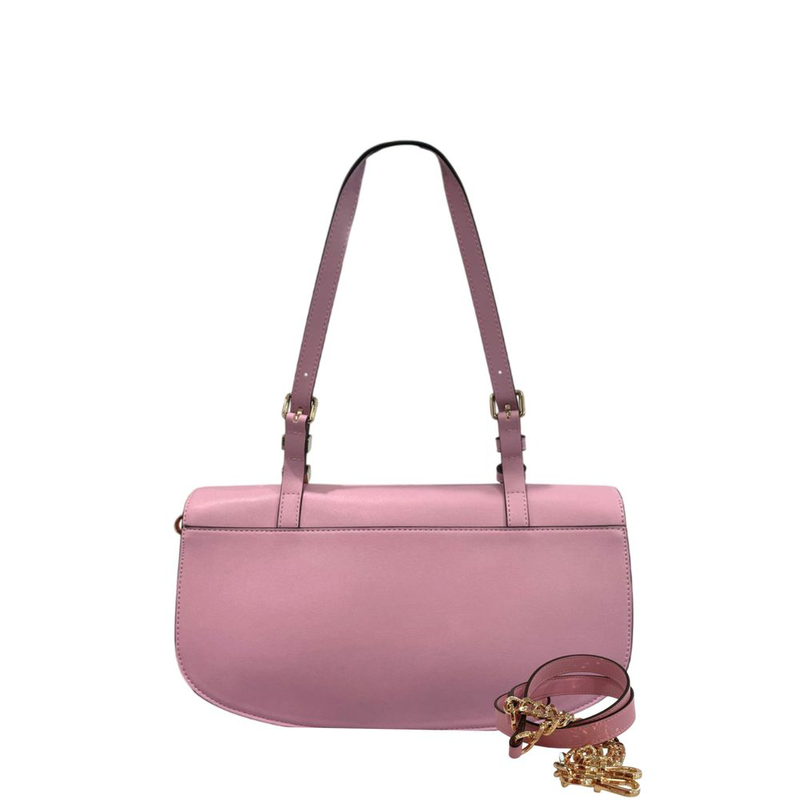 Pink pu women shoulder bag-null