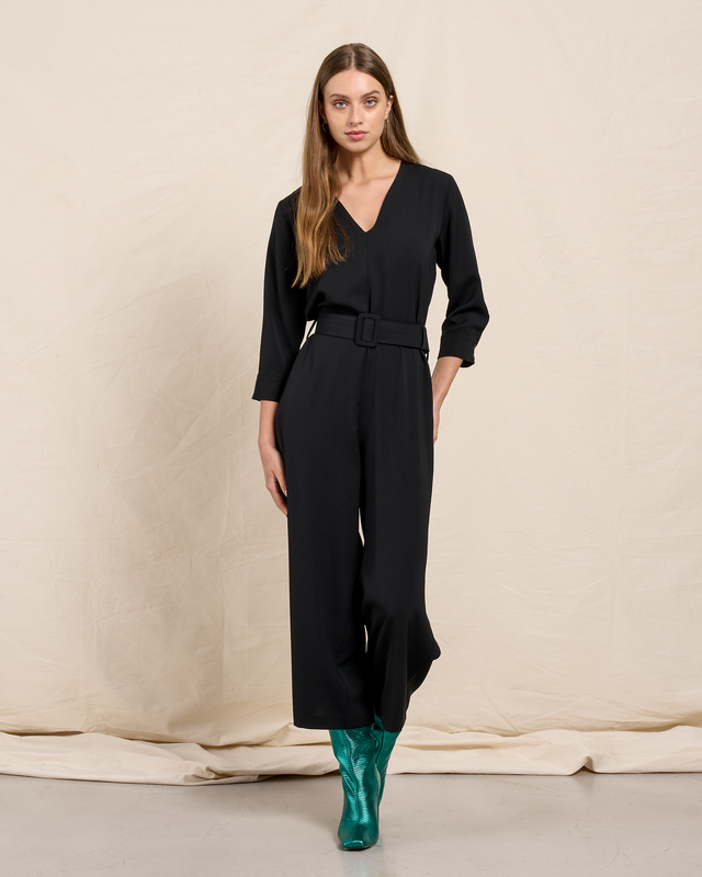 Jumpsuit cropt v neck-null