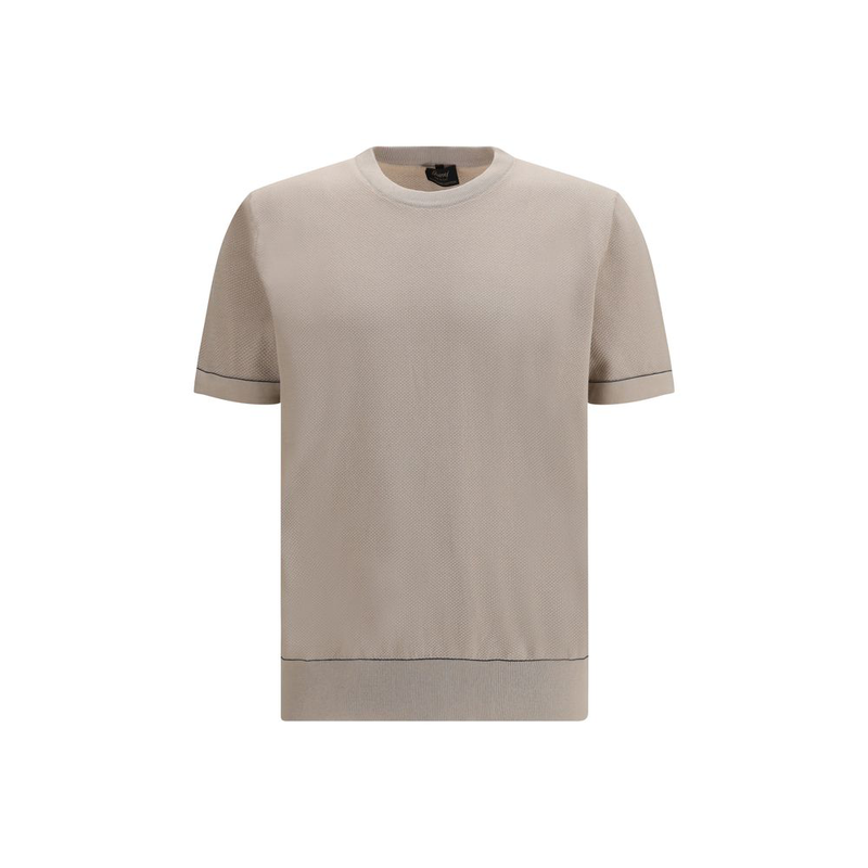 Beige cotton t-shirt-null