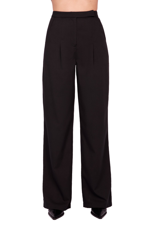 Full length pleated trousers-null
