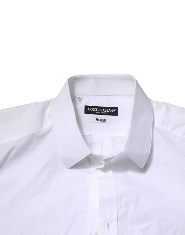 White martini long sleeves men formal shirt-null