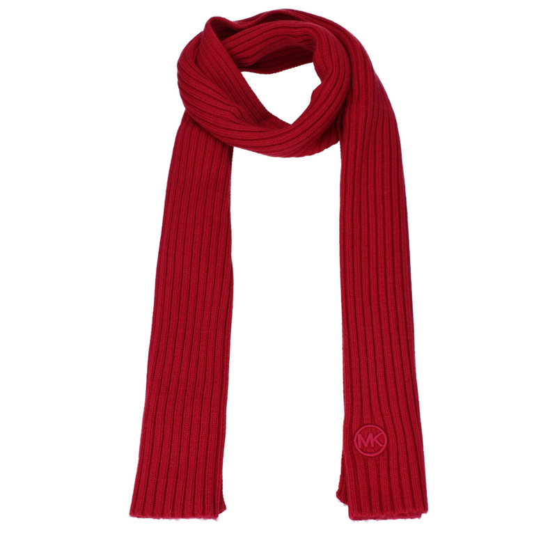 Pink polyester scarf-null