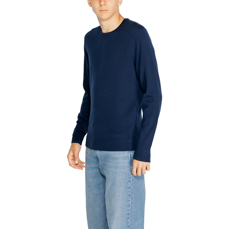Blue recycled wool sweatshirt-null