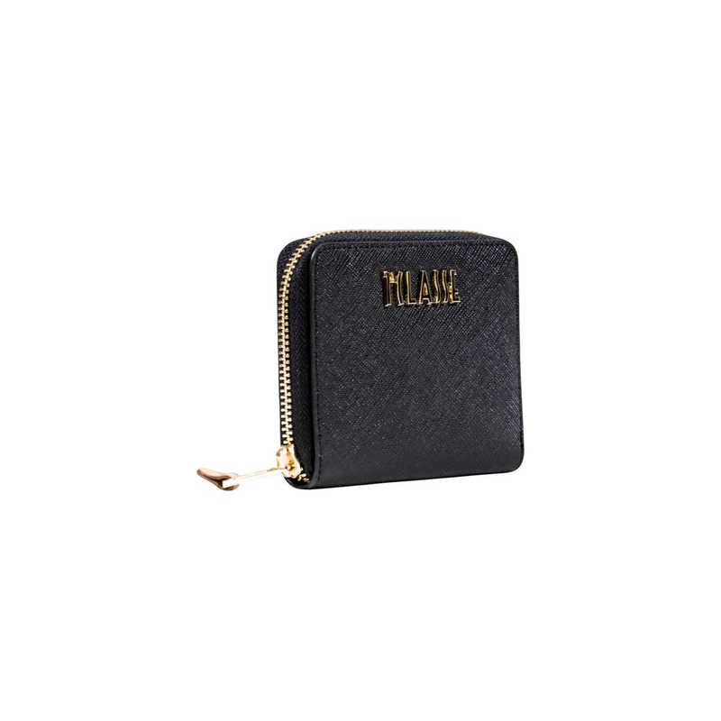 Black pvc wallet-null