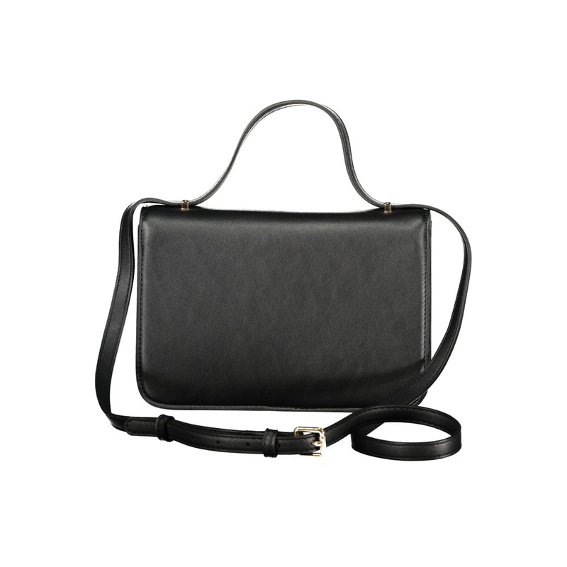 Nero poliuretano female shoulder bag-null