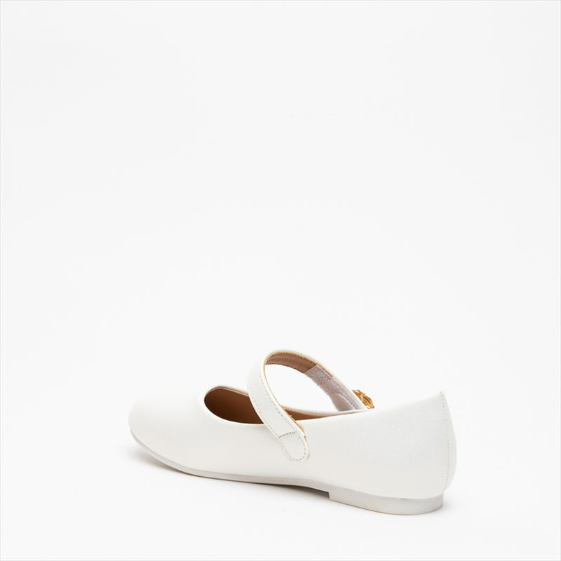 Miss belgini girls mary jane ballerinas with chic flower detail-null