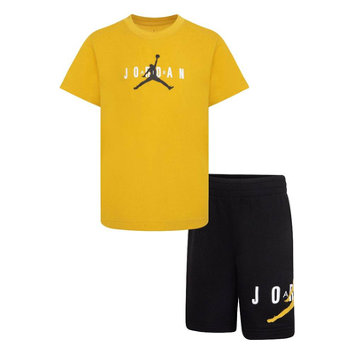 Nike jordan little kids jordan sustainable short set, Ochre, medium