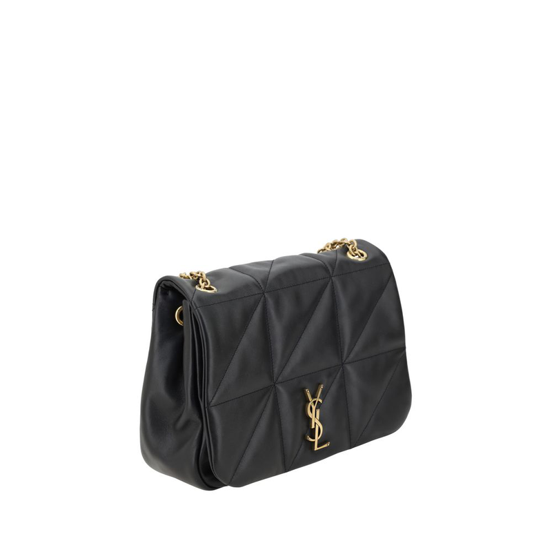 Black calf leather bos taurus shoulder bag-null