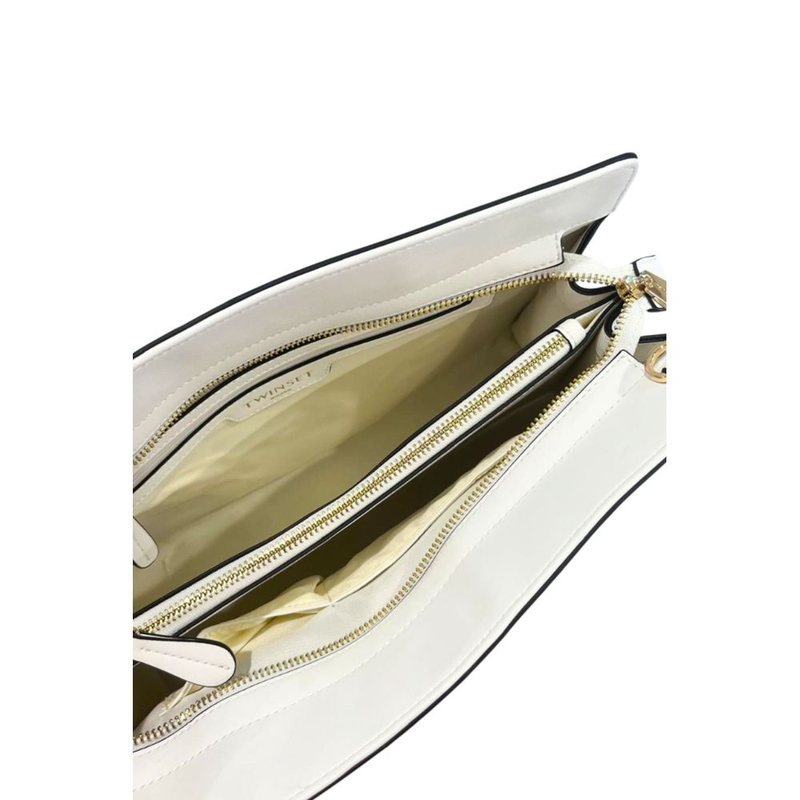 White pu women shoulder bag-null