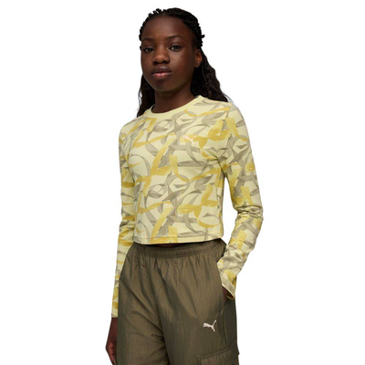 Bowtique aop longsleeve t-shirt g, Banana, medium