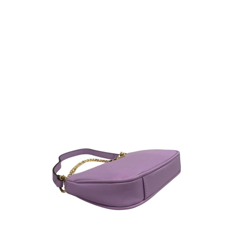 Purple pu women shoulder bag-null