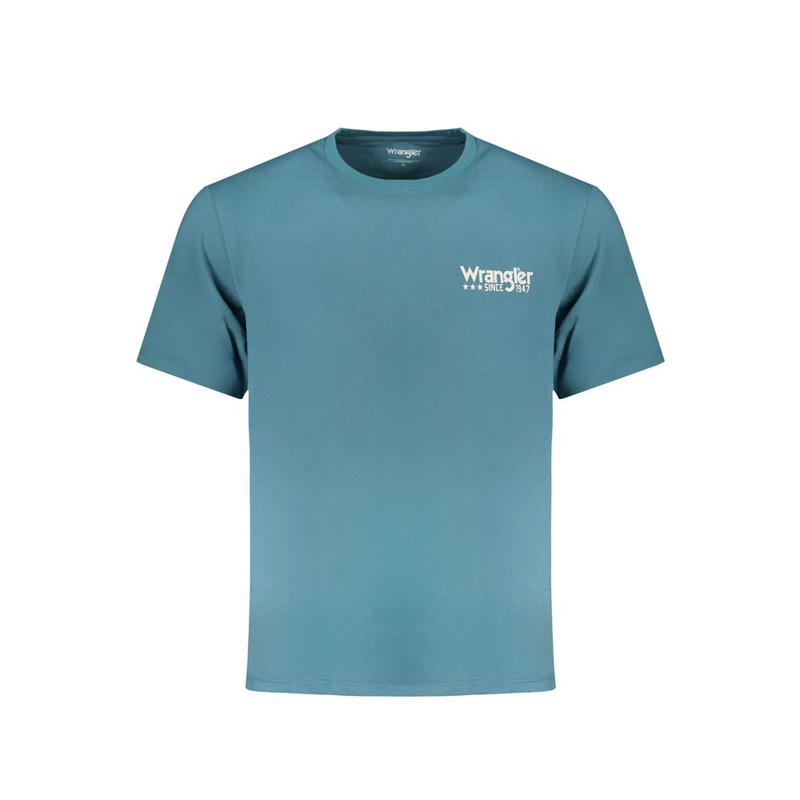 Blue cotton men's t-shirt-null