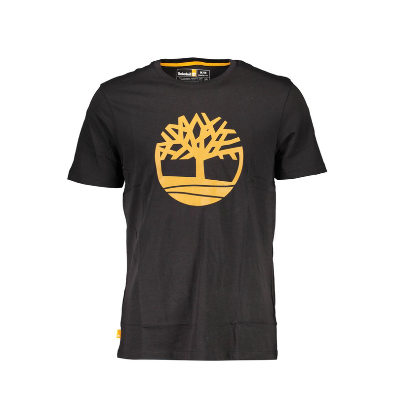 Black organic cotton men t-shirt-null
