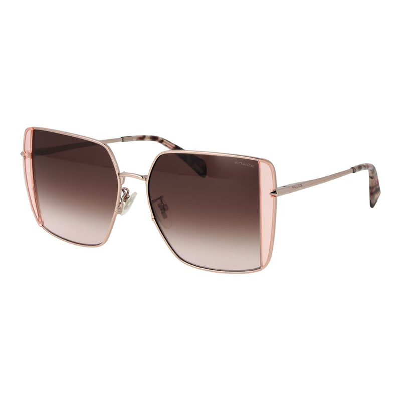 Rose gold metal sunglasses-null