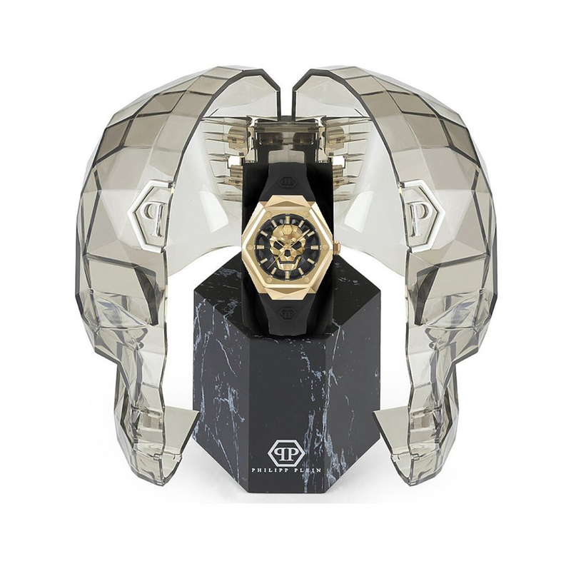 Black synthetic dress watch-null