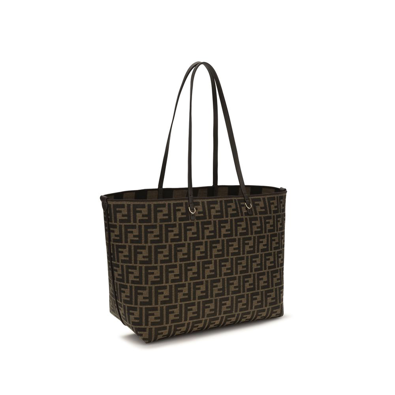 Brown polyester shoulder bag-null